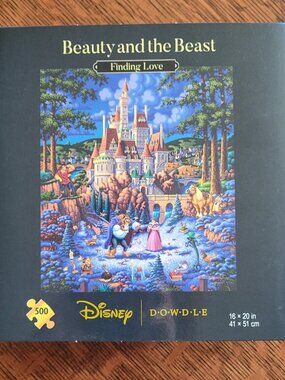 Brand new! Dowdle Disney Beauty & The Beast Finding Love 500pc jigsaw puzzle